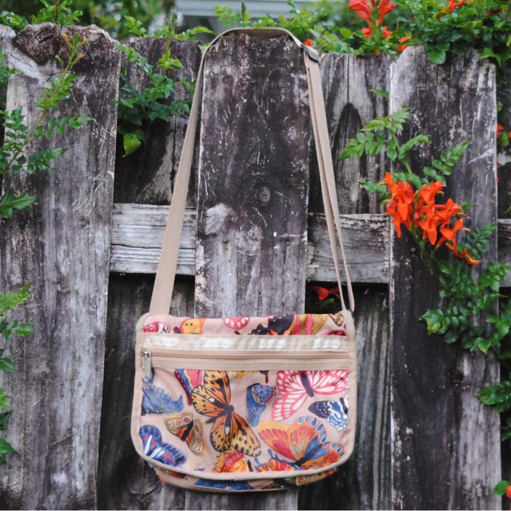 LeSportSac Butterfly Print Shoulder Bag